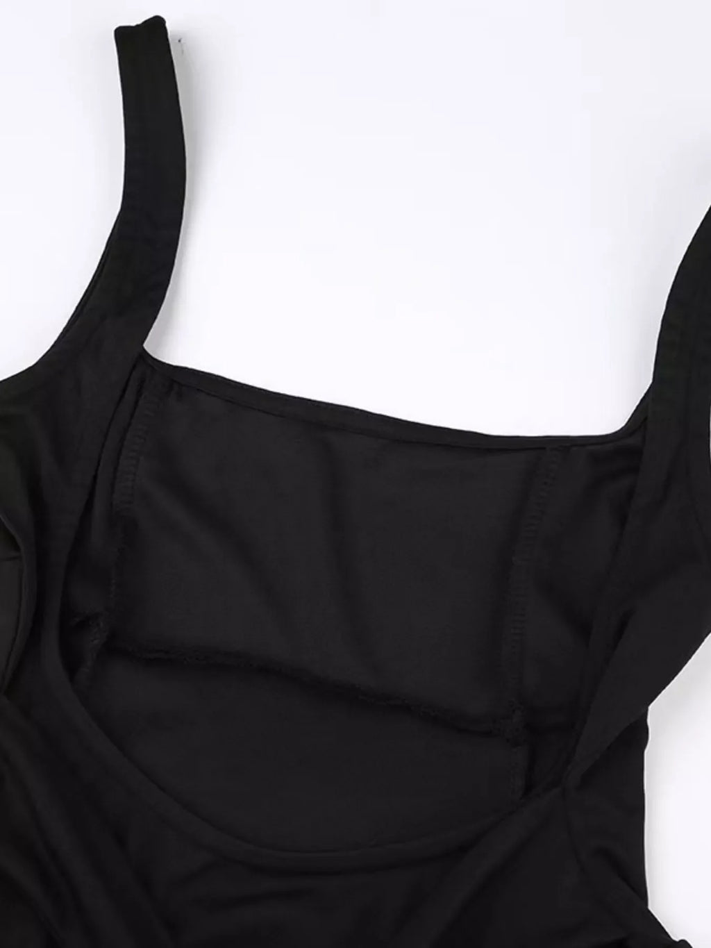 Backless Square Neck Mini Dress
