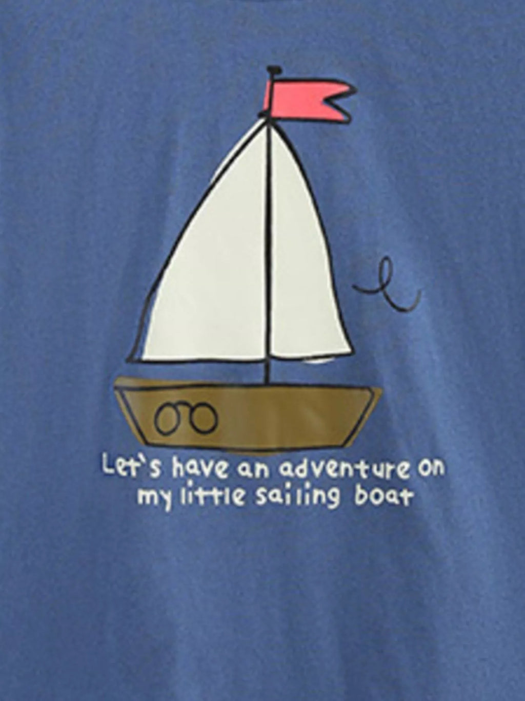 Children's Sailboat Graphic Tee and Striped Shorts Set