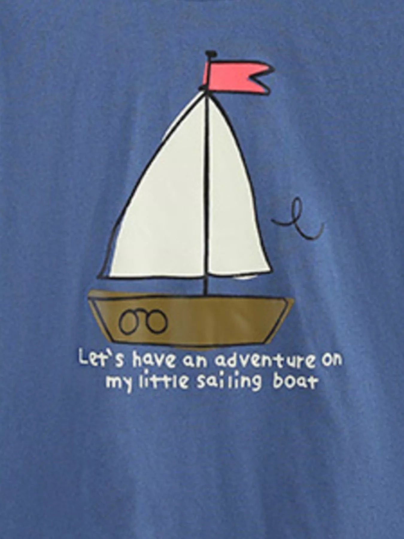 Children's Sailboat Graphic Tee and Striped Shorts Set