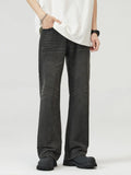 Men's Full Size Vintage Wash Wide Leg Jeans Plus Size