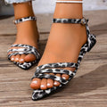 Open Toe Flats Sandals