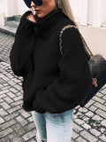 Chunky Knit Turtleneck Sweater