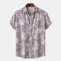 Men's Print Short Sleeve Button-Up Shirt
