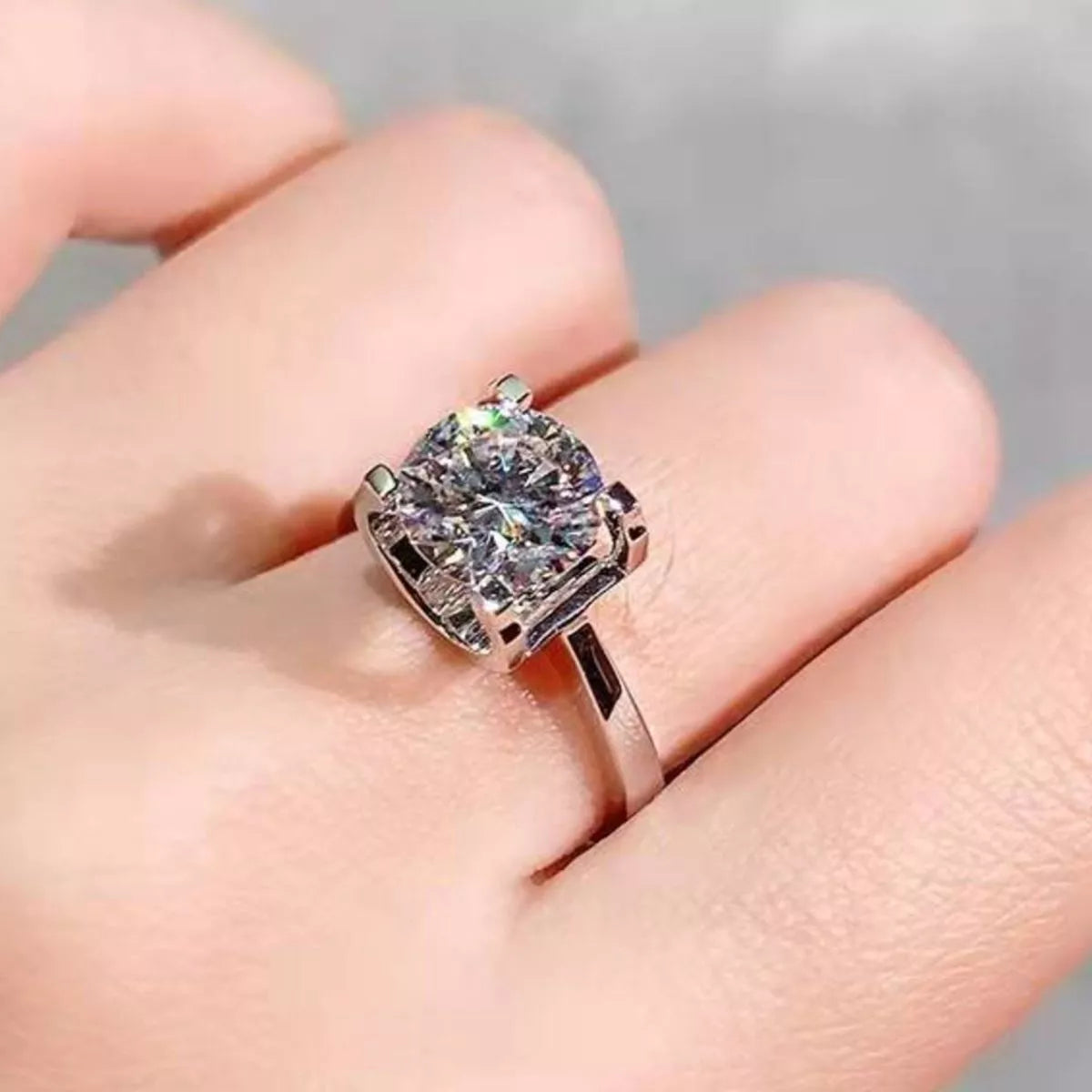 5 Carat Moissanite 925 Sterling Silver Ring