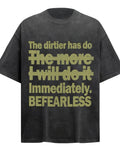 Men's Round Neck Letter Graphic Oversized T-Shirt