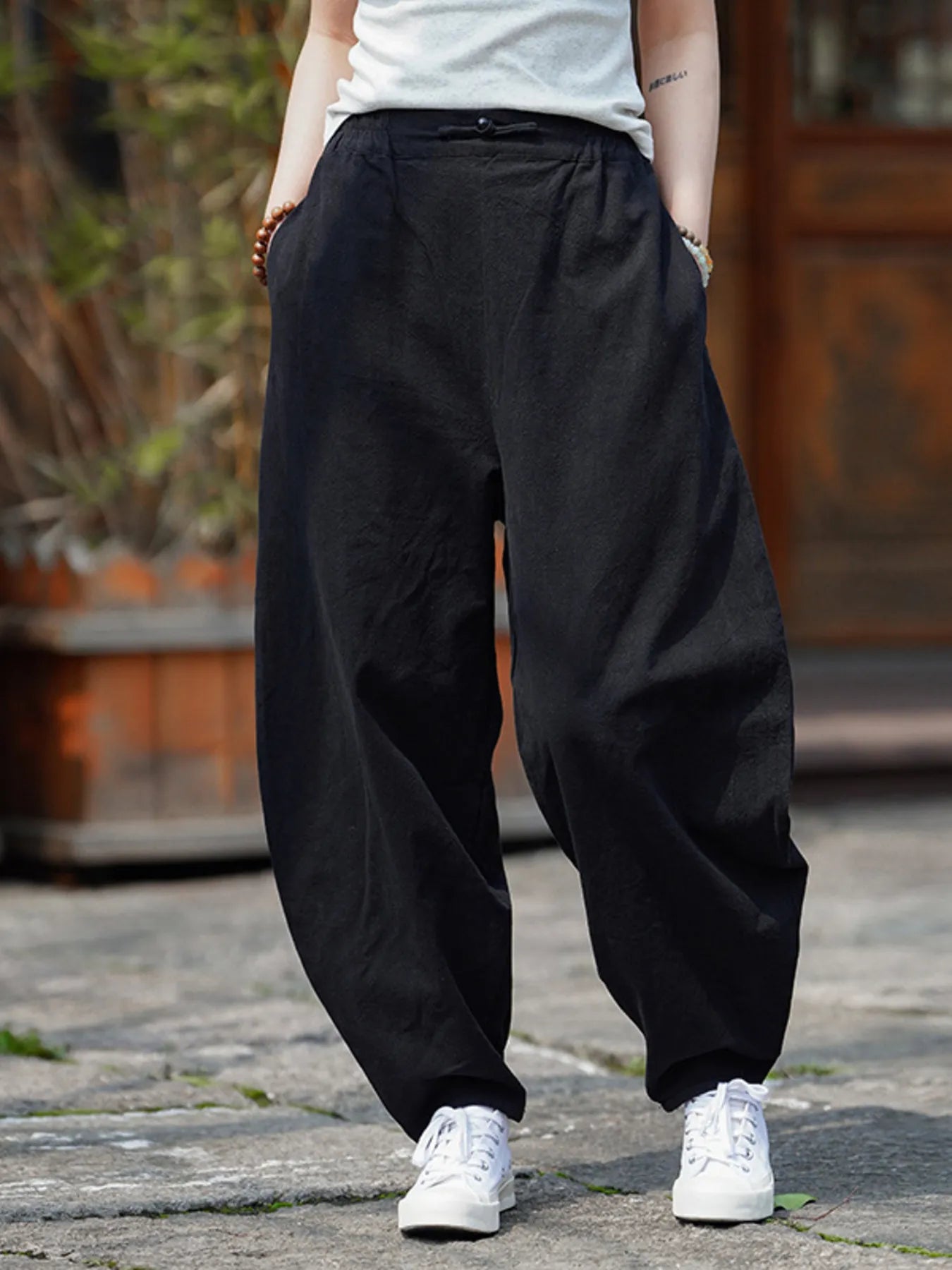 Men's Plus Size Wide Leg Pants