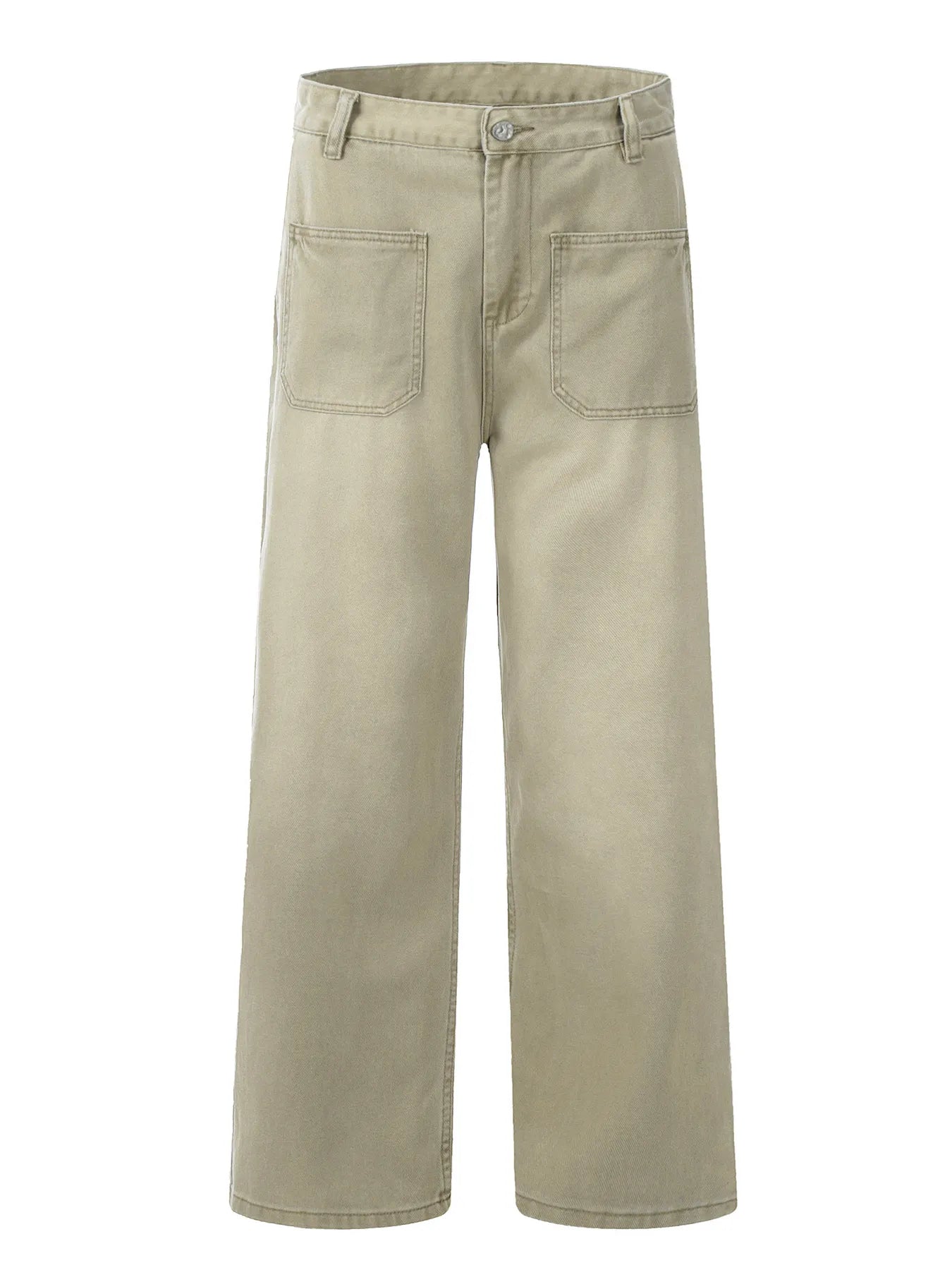 Men's Wide Leg Pocketed Jeans
