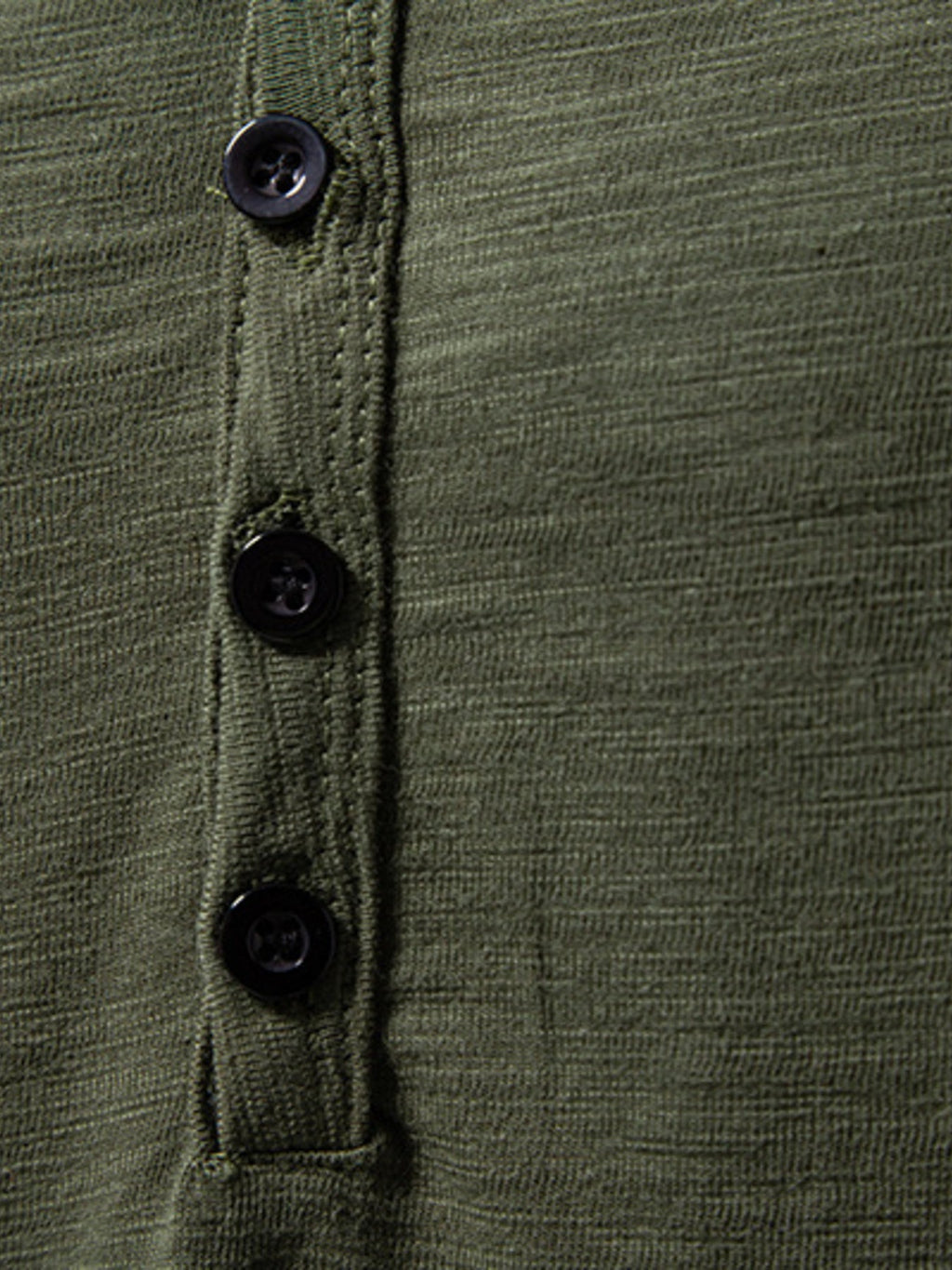 Men's Casual Button Detail T-Shirt
