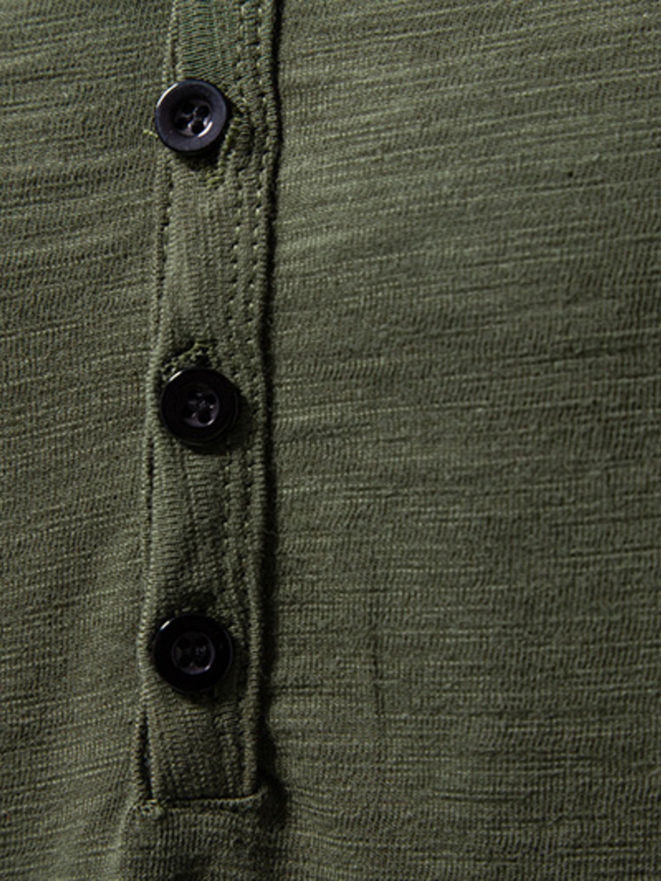 Men's Casual Button Detail T-Shirt