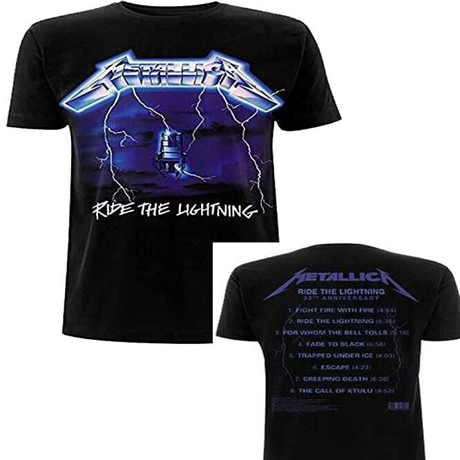 Metallica Ride the Lightning Mens  T-Shirt - Mens Tees Lightweight - Brand New