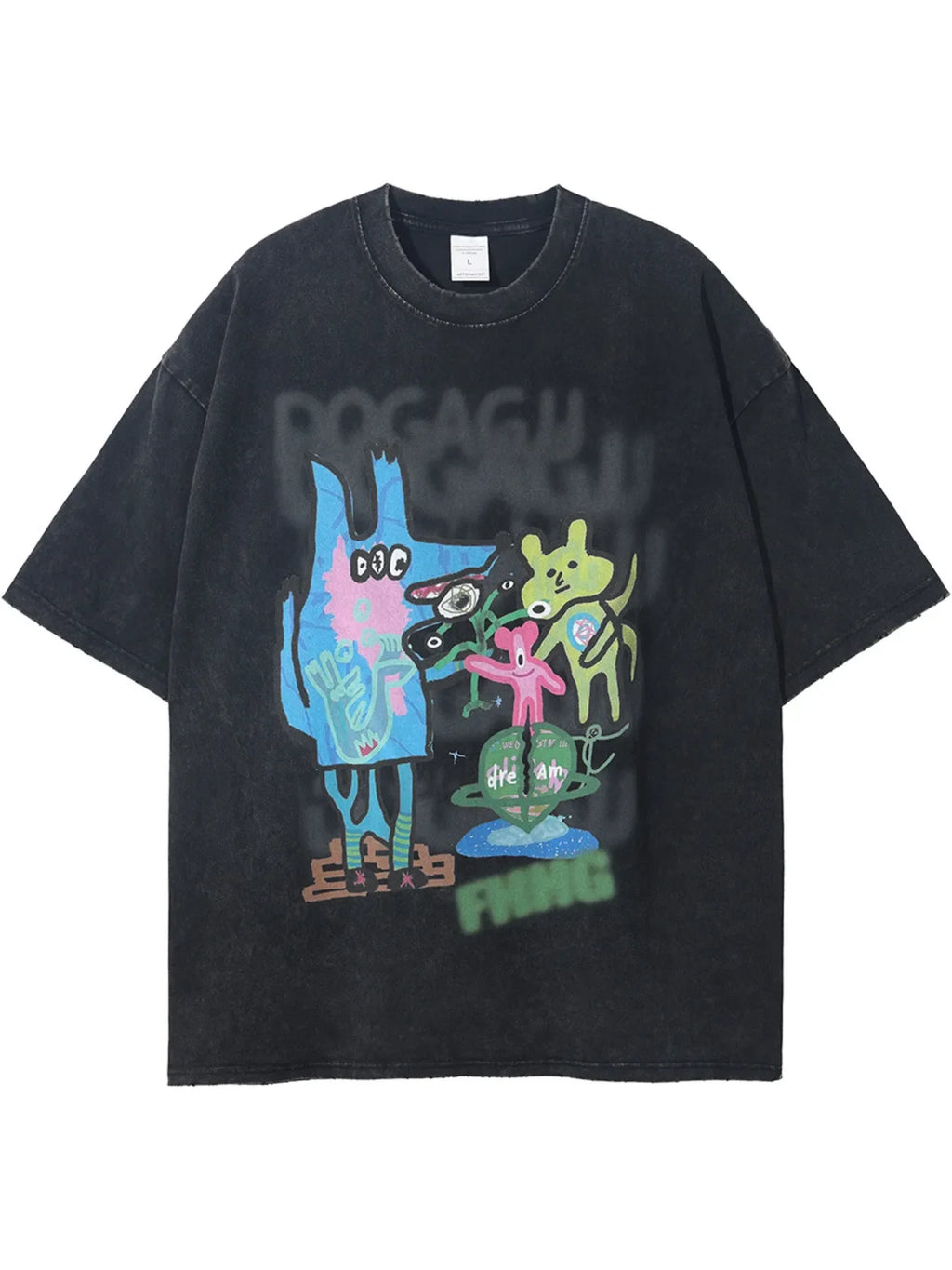 Men's Graphic Round Neck Short Sleeve T-Shirt