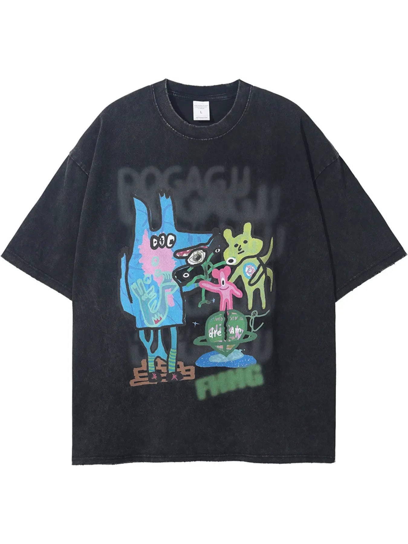 Men's Graphic Round Neck Short Sleeve T-Shirt
