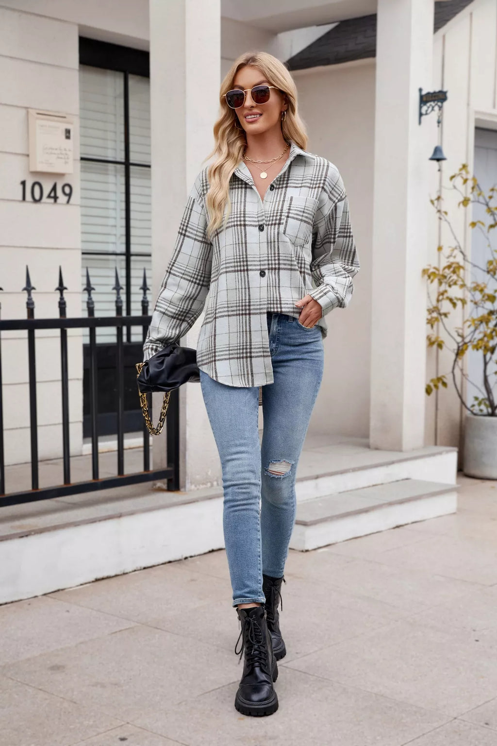 Casual Plaid Long Sleeve Shirt