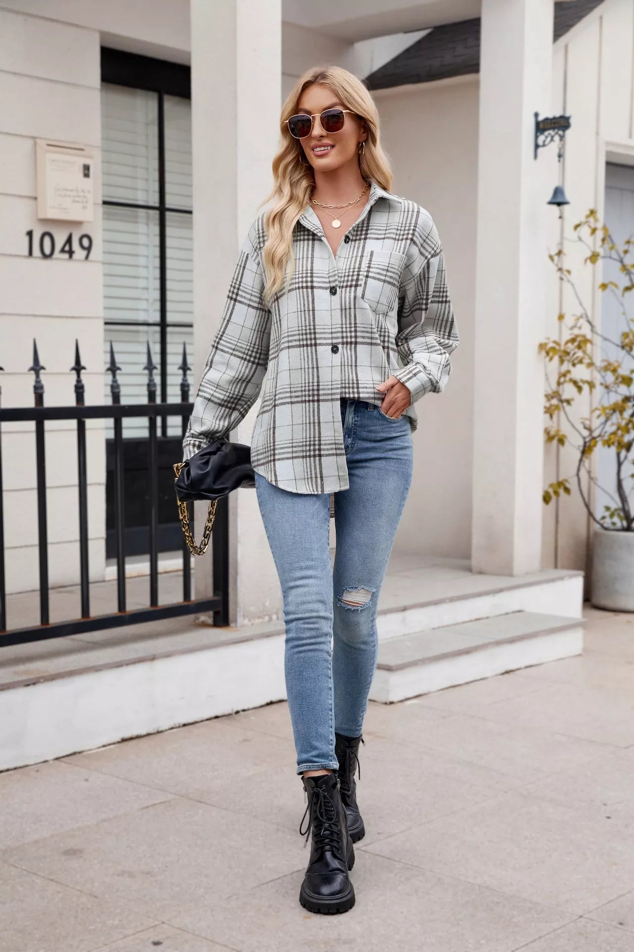 Casual Plaid Long Sleeve Shirt