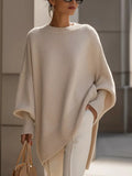 Oversized Batwing Sleeve Knit Sweater