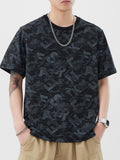Men's Plus Size Round Neck Graphic T-Shirt