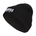 adidas Mens Foundation Beanie Standard fit Cuffed Acrylic Knit hat/Cap for Winter Black/White/Carbon Grey One Size