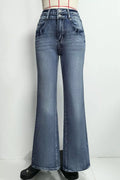 High-Waisted Flare Leg Jeans