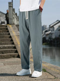 Men's Plus Size Loose Fit Drawstring Casual Pants
