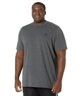 adidas mens FR Tee Dark Grey Heather/Black Small