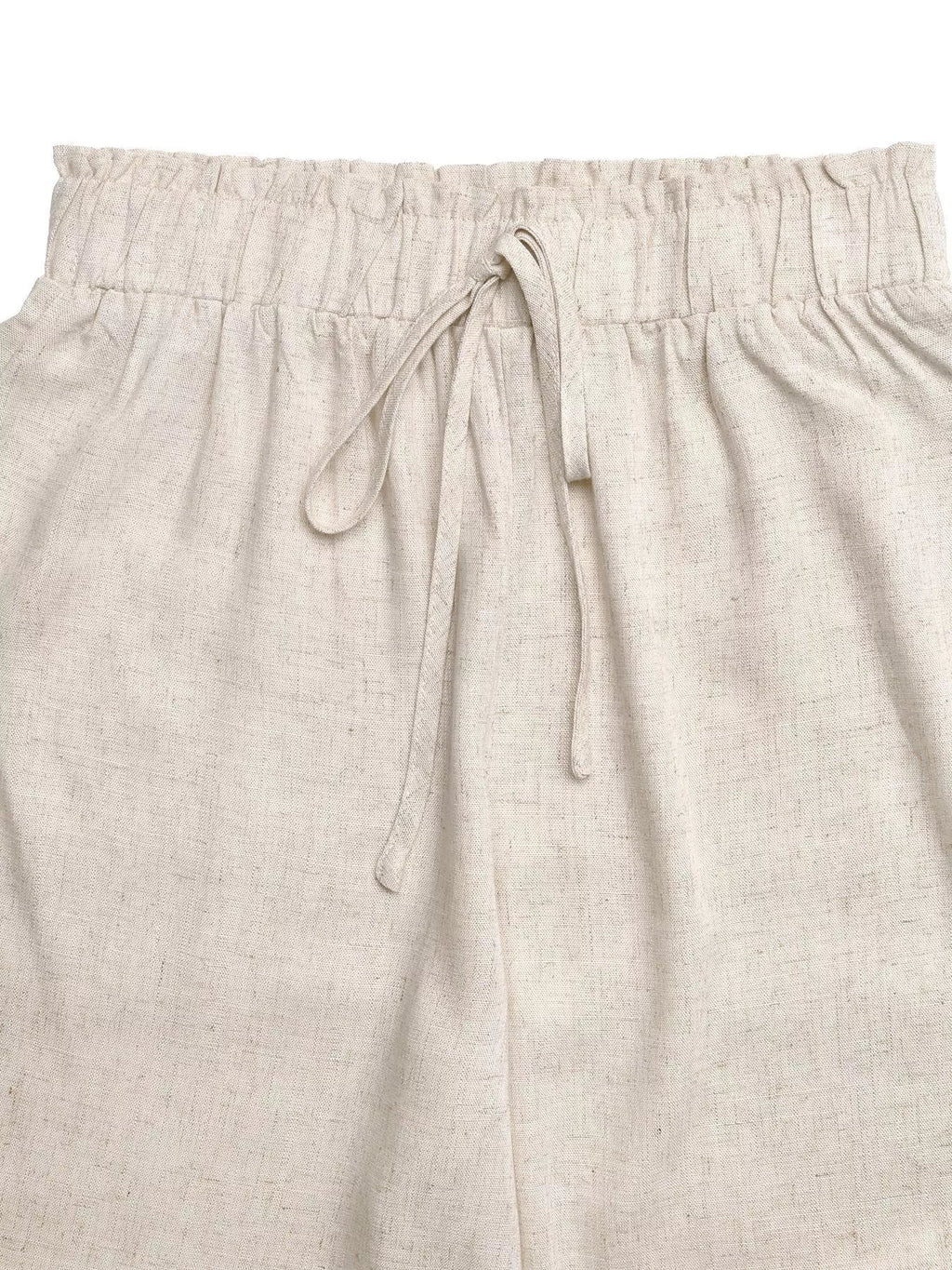 Casual Drawstring Wide Leg Pants