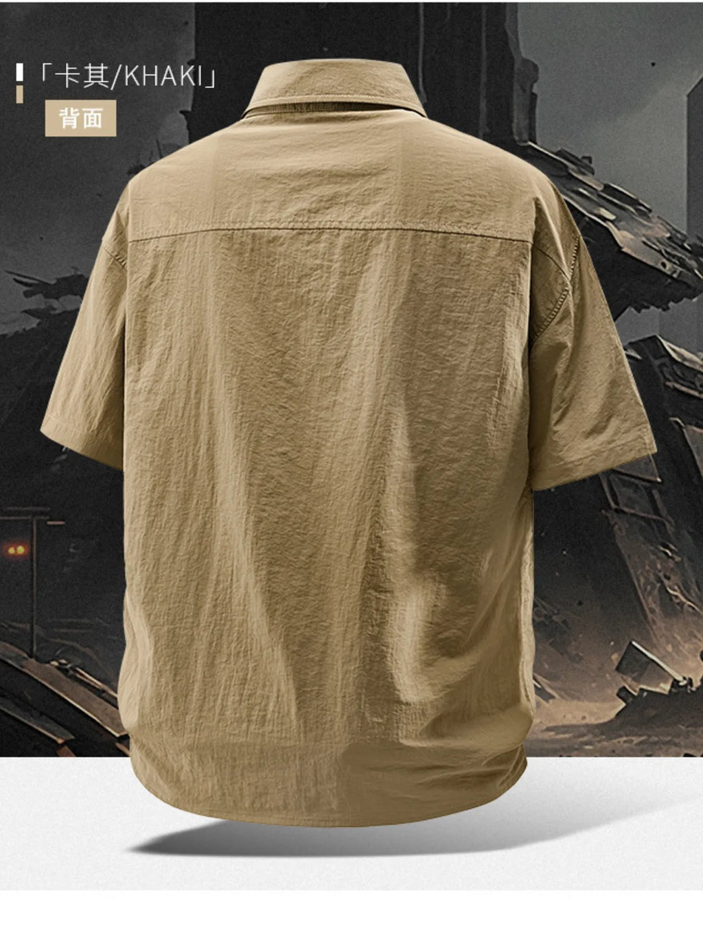 Men's Plus Size Casual Lightweight Short Sleeve Shirt