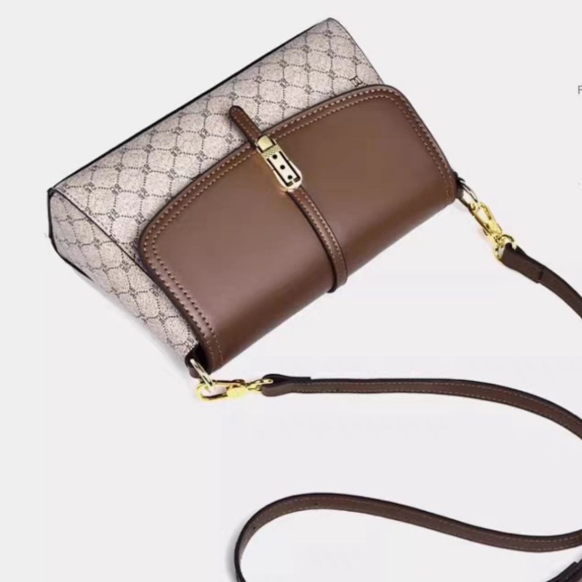 Adjustable Strap Flap Crossbody Bag