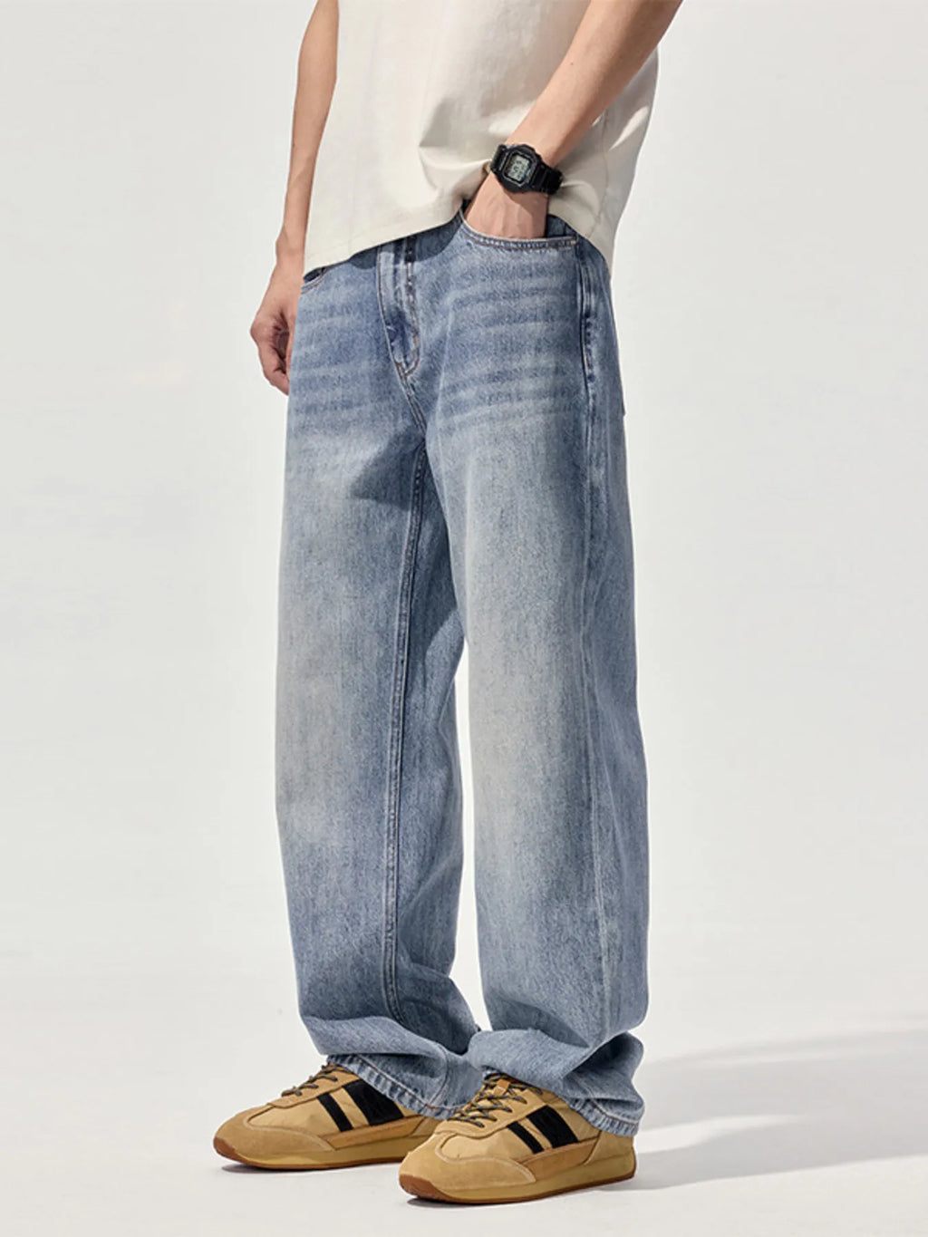 Men's Wash Relaxed Fit Jeans