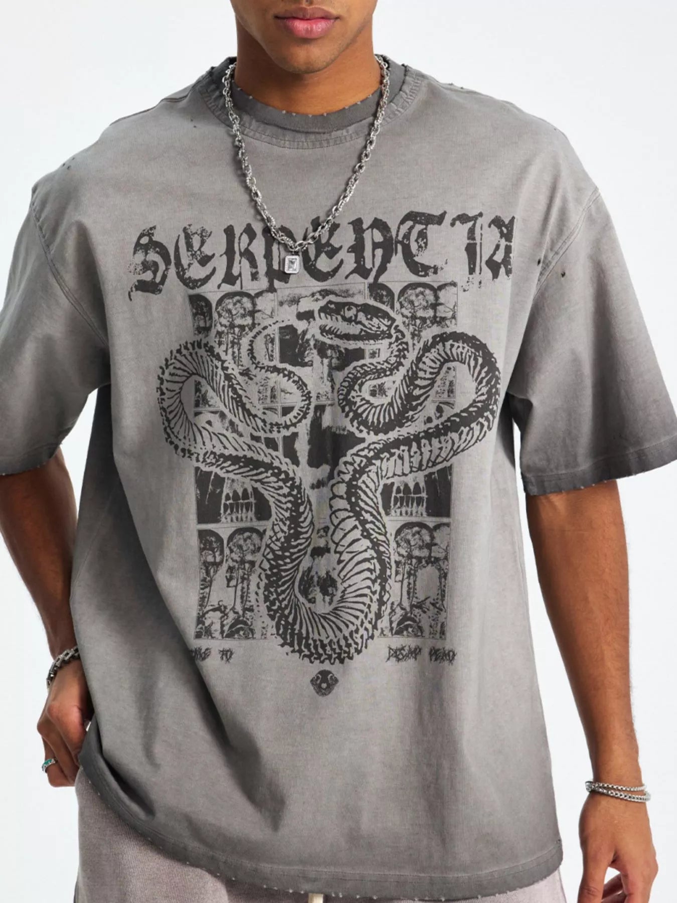 Men's Graphic Round Neck T-Shirt