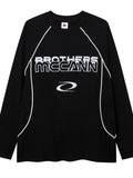 Men's Contrast Stitching Round Neck Letter Graphic T-Shirt