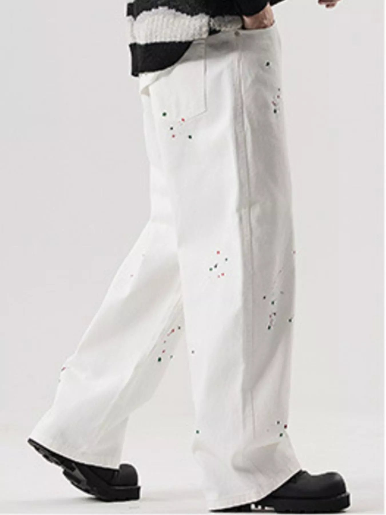 Men's Full Size Wide Leg Jeans Plus Size