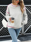 Contrast Trim Oversized Sweatshirt