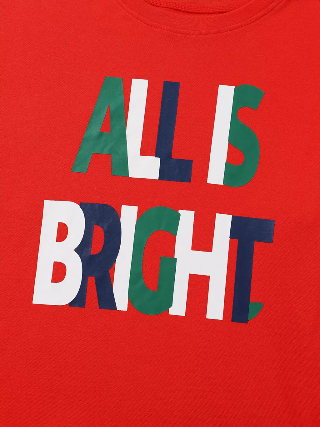 ALL IS BRIGHT Graphic Christmas Plaid Pajamas Set