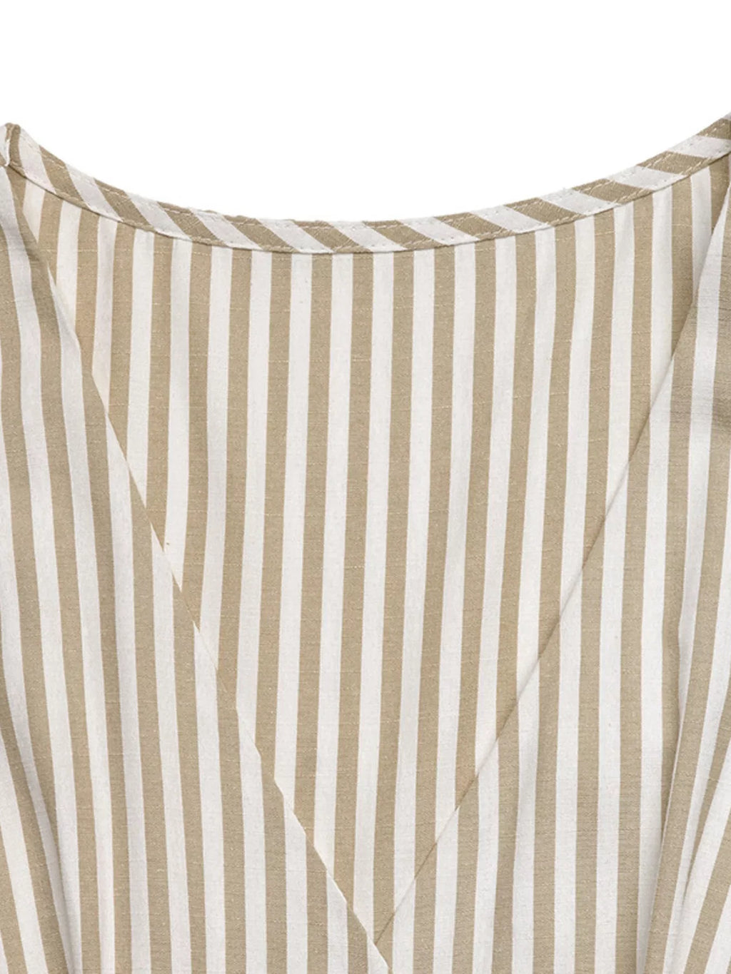 Striped Button-Front Wide Leg Jumpsuit