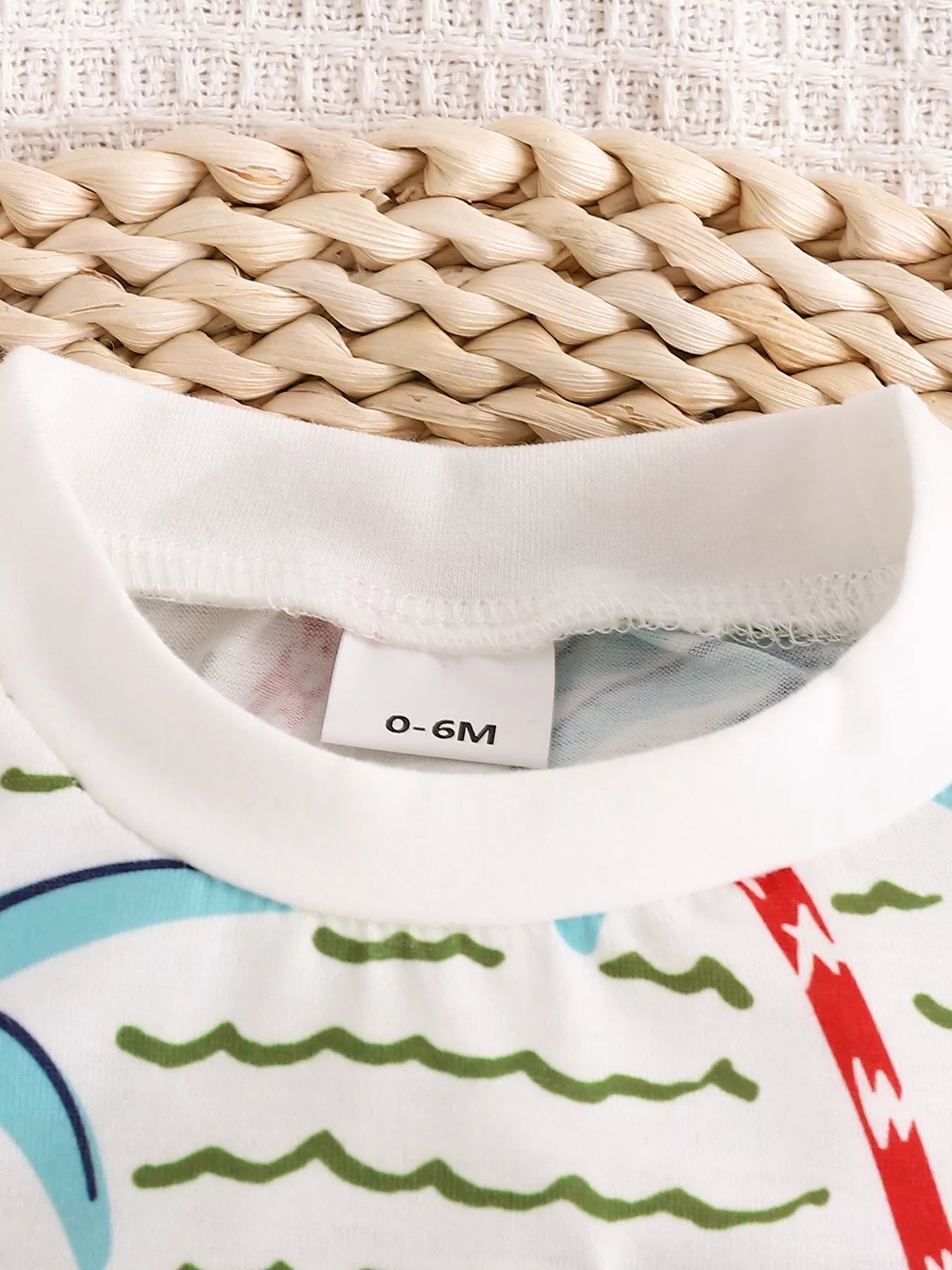 Children's Palm Tree Print T-Shirt and Shorts Set
