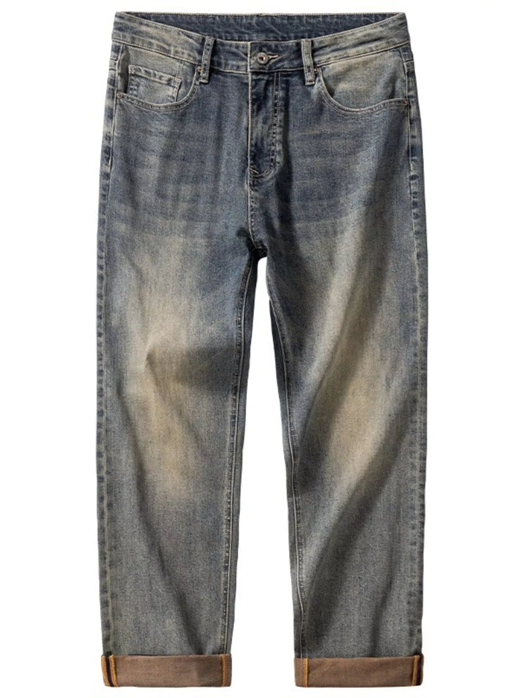 Men's Washed Loose Fit Jeans
