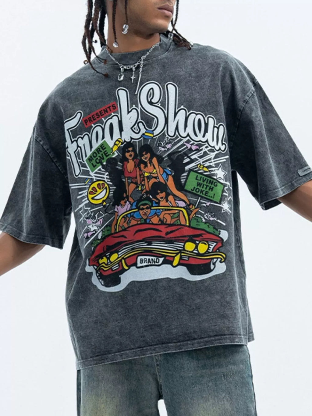 Men's Graphic Round Neck Half Sleeve T-Shirt