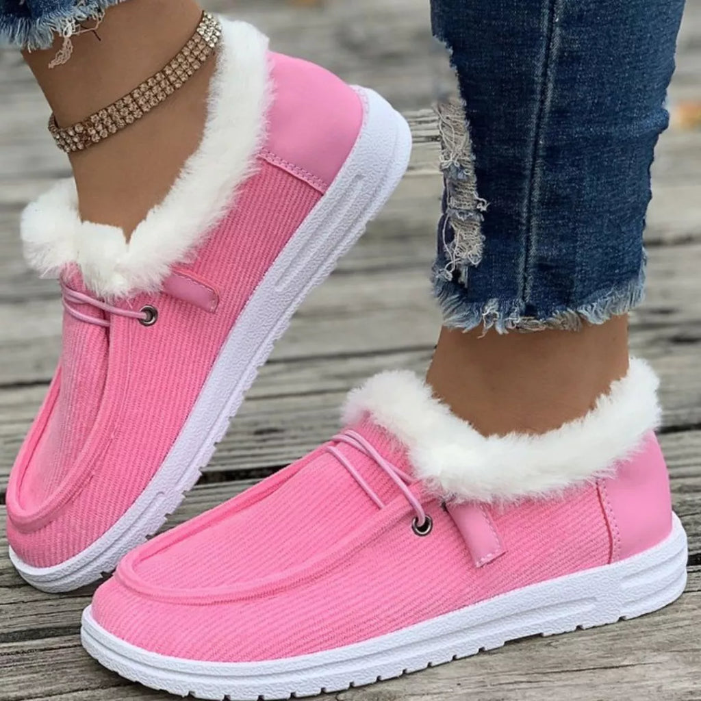 Cozy Plush-Lined Flats Slip-Ons
