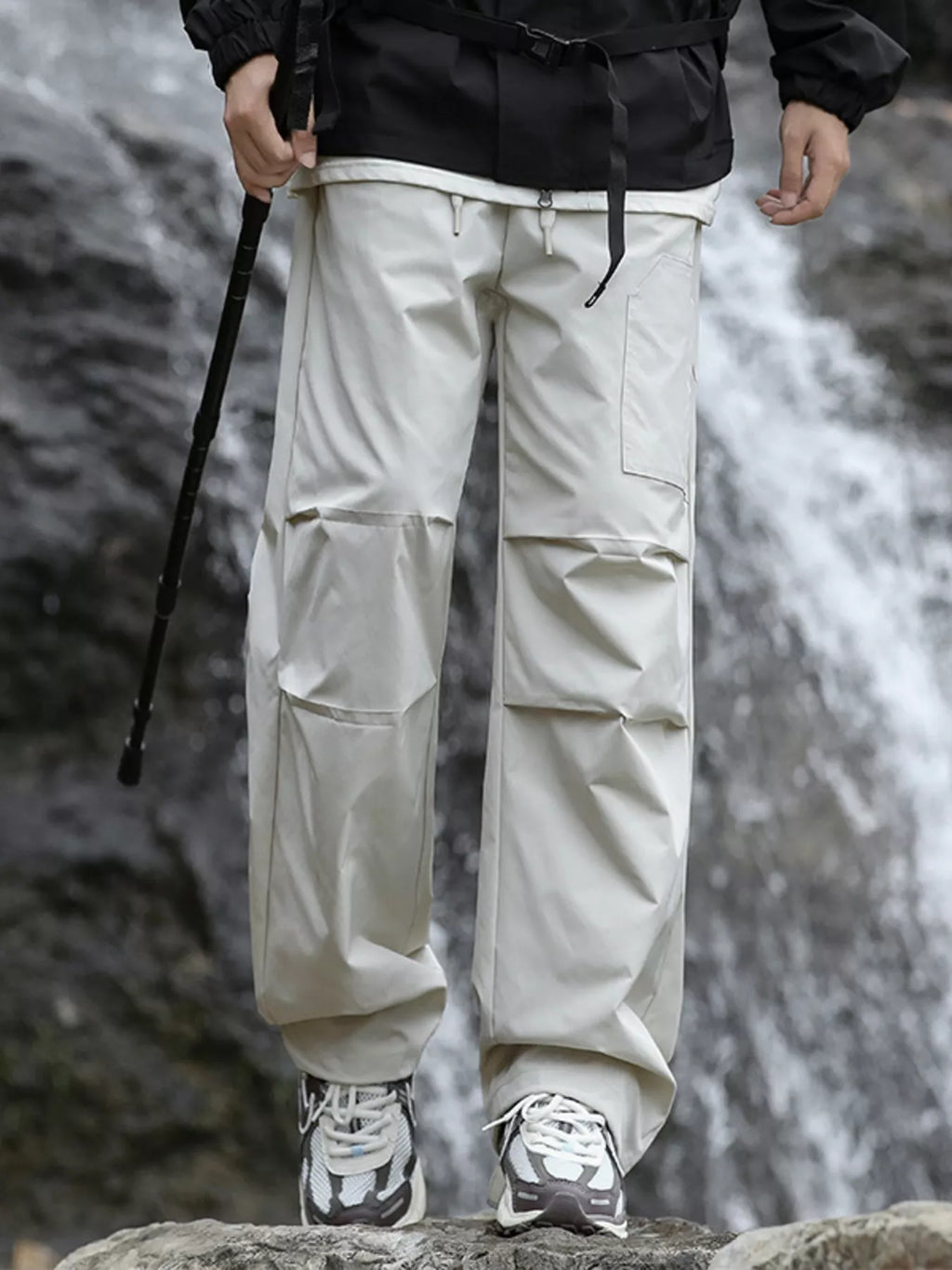 Men's Plus Size Loose Fit Multi-Pocket Cargo Pants