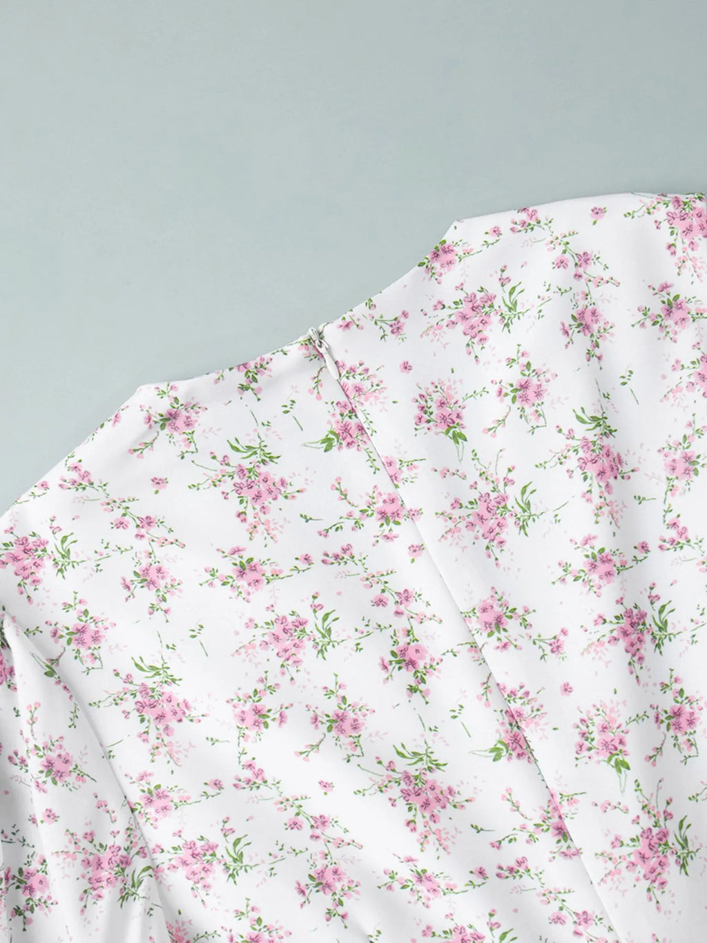 Floral Print Balloon Sleeve Dress