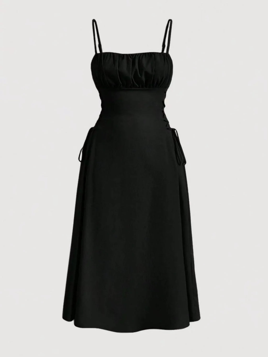 Lace-Up Side A-Line Cami Dress