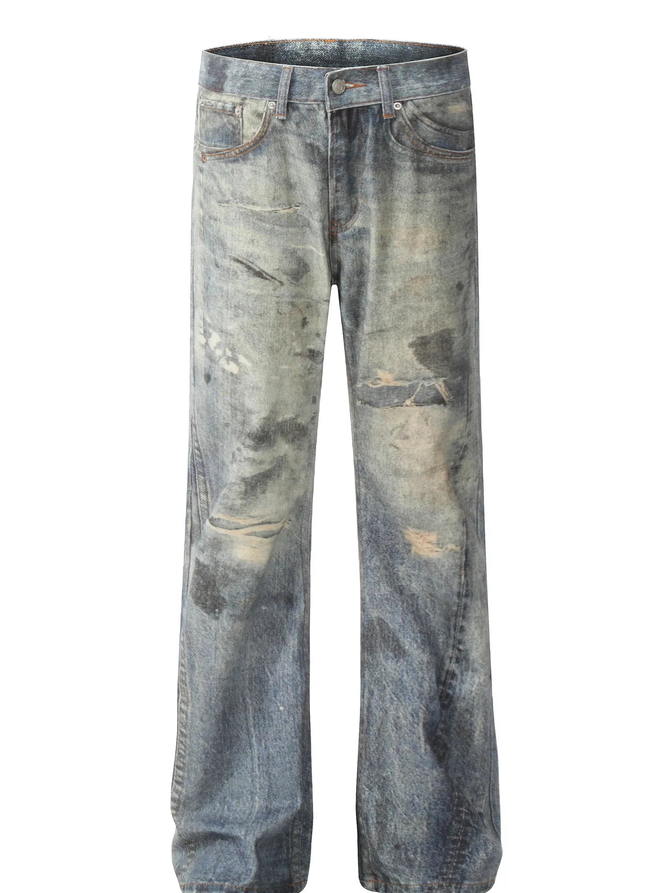 Men's Vintage Washed Loose Fit Jeans