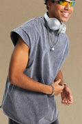 Men's Washed Round Neck Tank