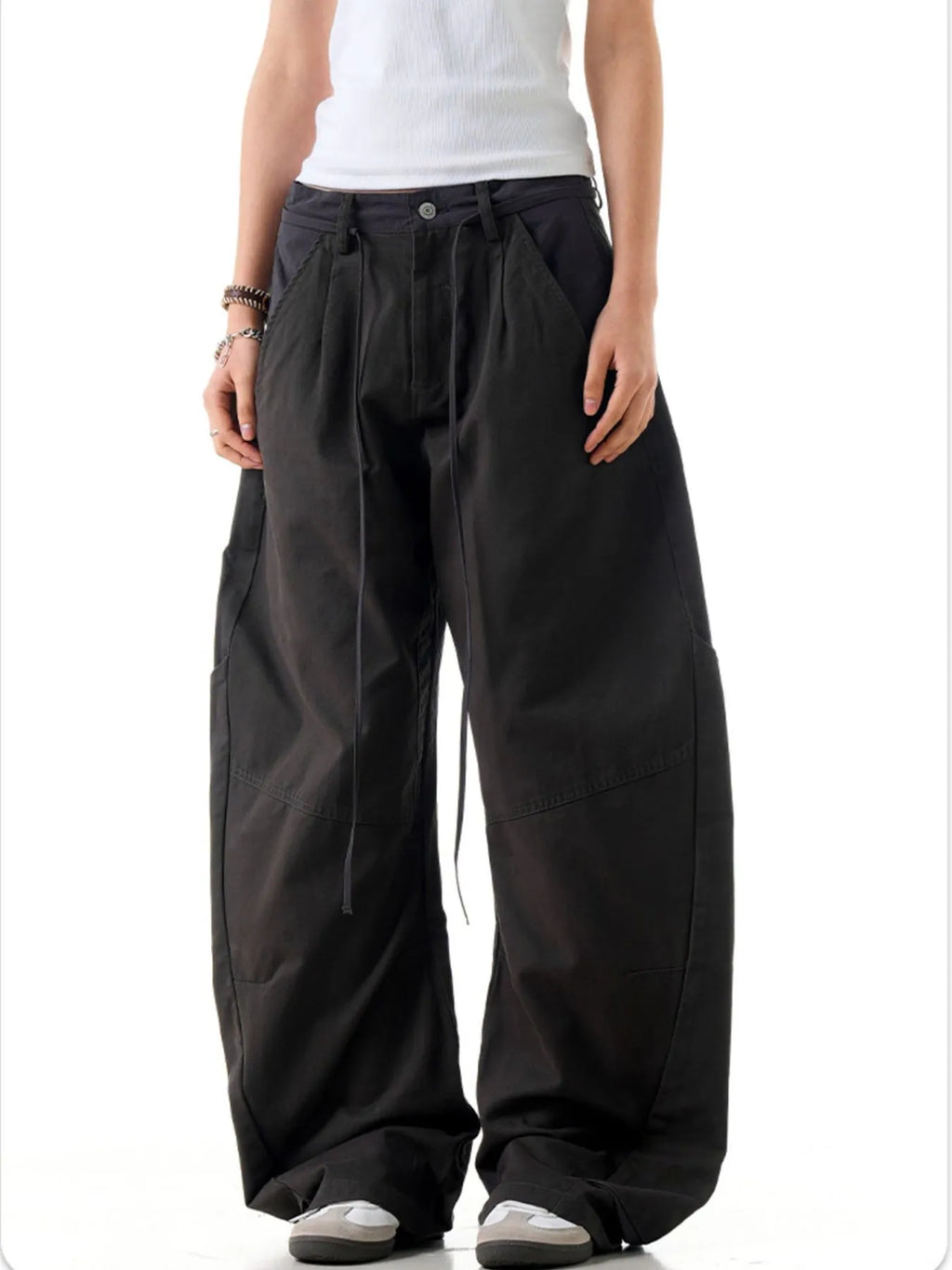 Men's Pocketed Wide Leg Pants