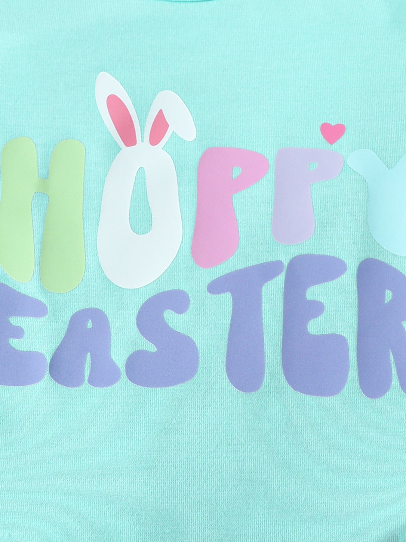 Children's Easter Graphic Bodysuit and Skirt Set with Headband