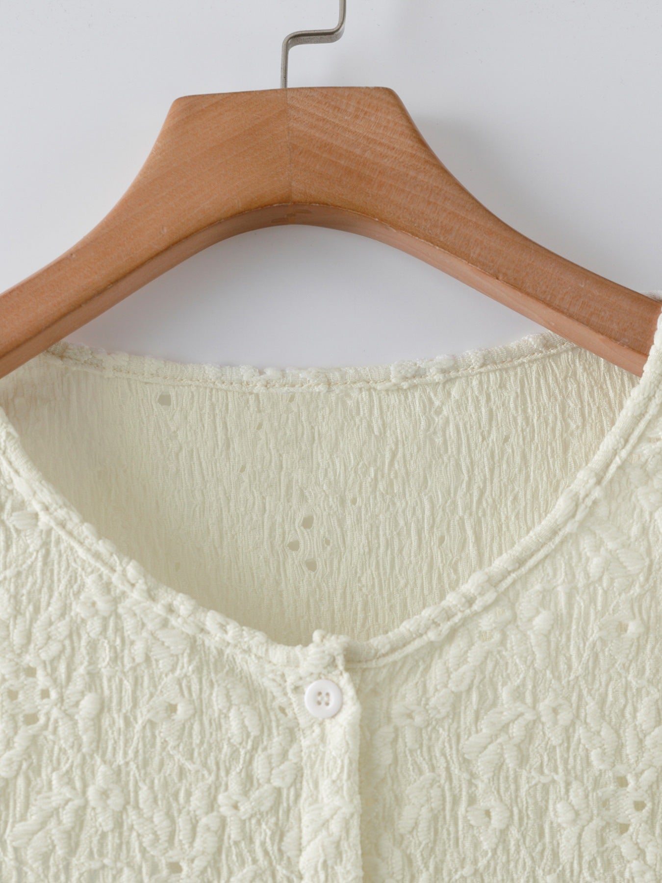 Lace Lightweight Button Up Cardigan