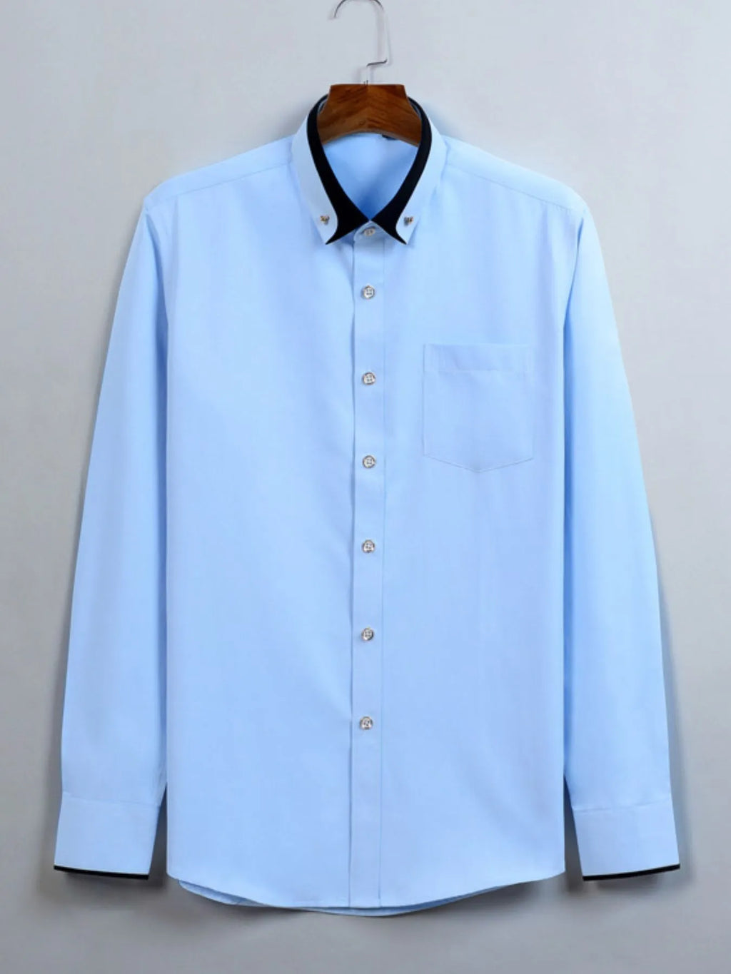 Men's Full Size Button Up Long Sleeve Shirt Plus Size