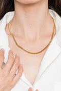 18K Gold Plated Curb Chain Necklace