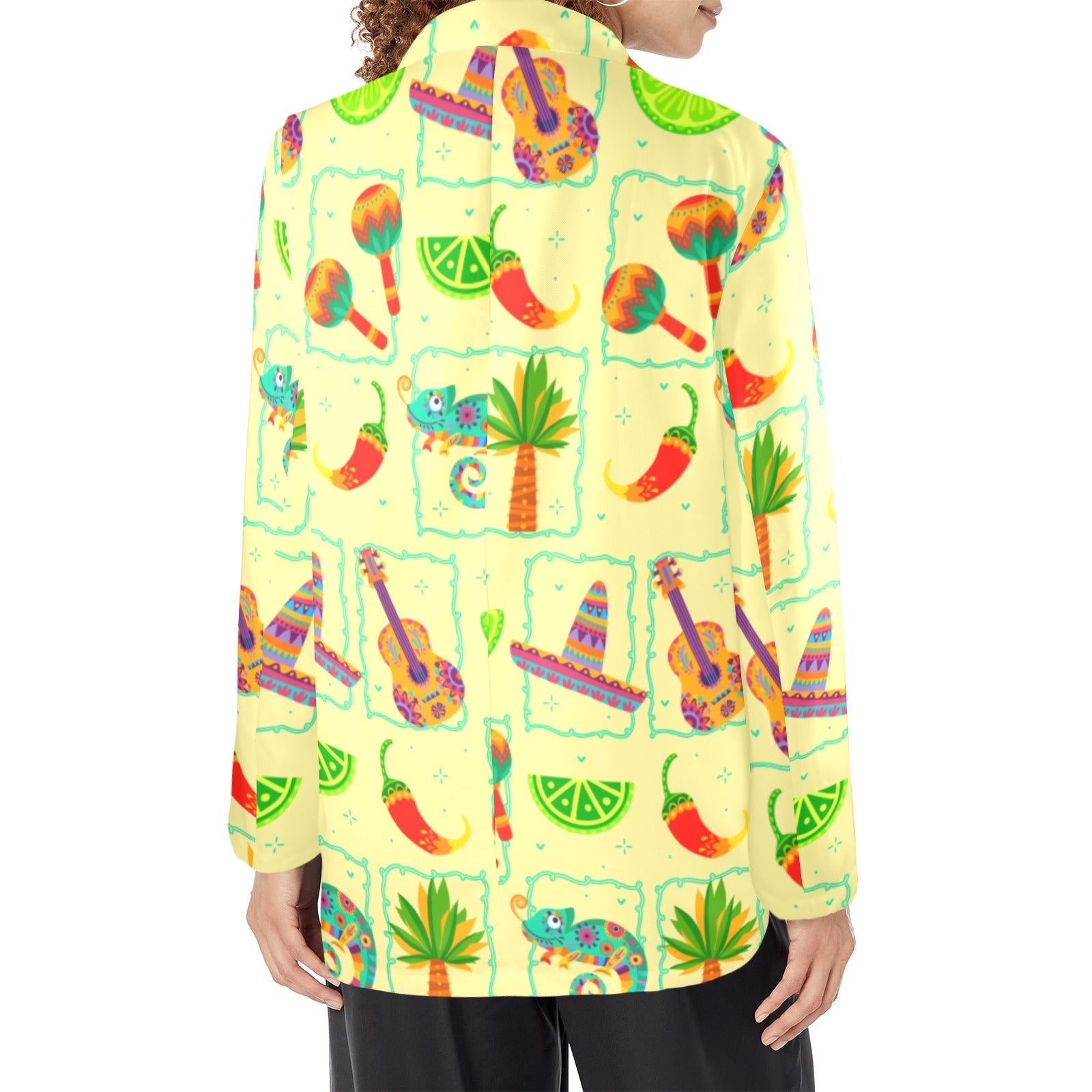 Baha Ranch Colores De Mexico Festival Blazer Women's Blazer