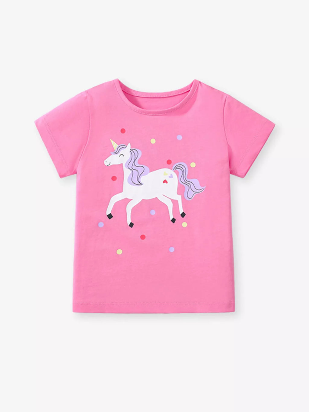 Children's Unicorn Graphic Short Sleeve T-Shirt